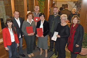 Bela Bach, Markus Schwab, Gerda Lukes (40 Jahre), Michael Wiedemann (40 Jahre), Luise Stangl (40 Jahre), Alexander Greulich, Sigrid Natterr (10 Jahre), Annette Ganssmüller-Maluche