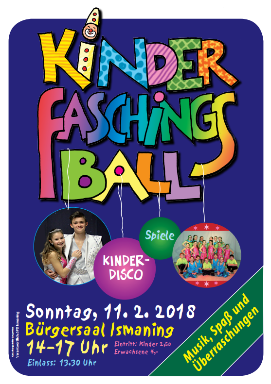 Traditioneller Kinderfaschingsball der SPD Ismaning
