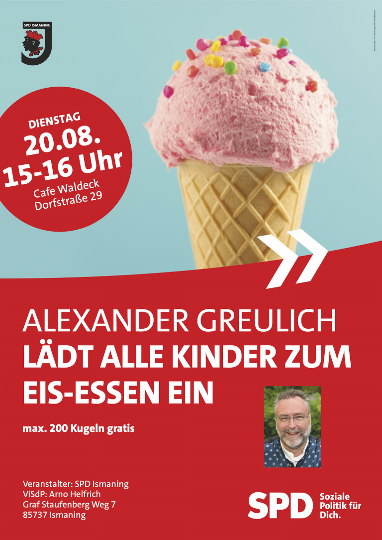 Einladung zum Eis-Essen vom Bürgermeister