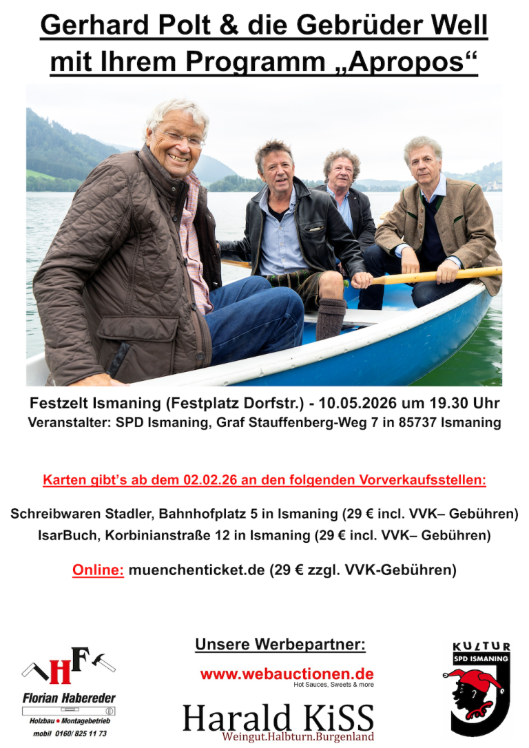 G. Polt und die Wellbrüder aus`m Biermoos mit „Apropos“